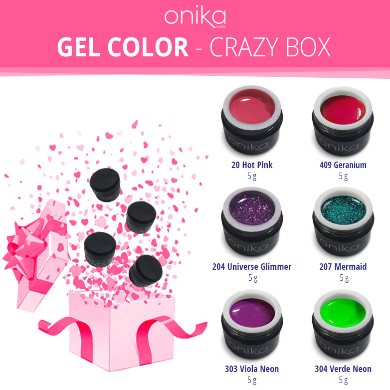 Gel Color - Crazy Box - 6 Gel