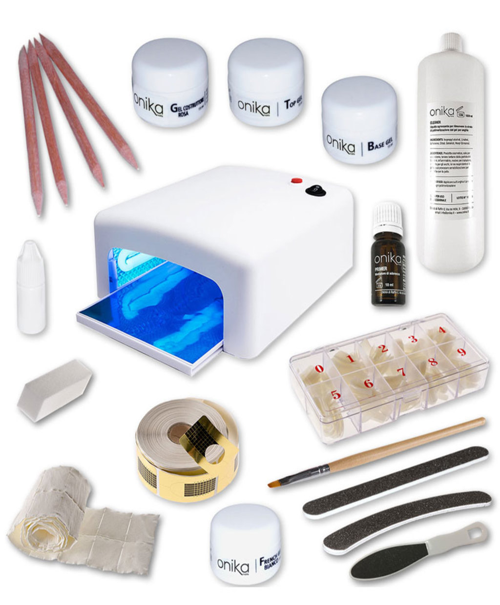 Kit Starter 4 gel + Lampada UV 36 watt Basic + Manuale in PDF