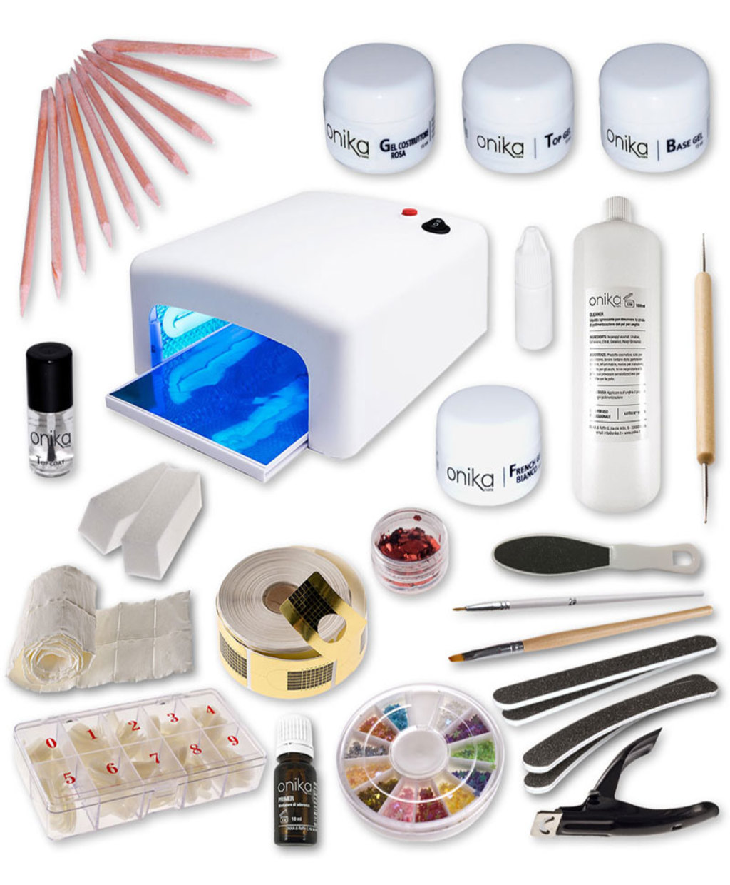 Kit Starter Plus 4 gel + Lampada UV 36w Basic + Manuale in PDF