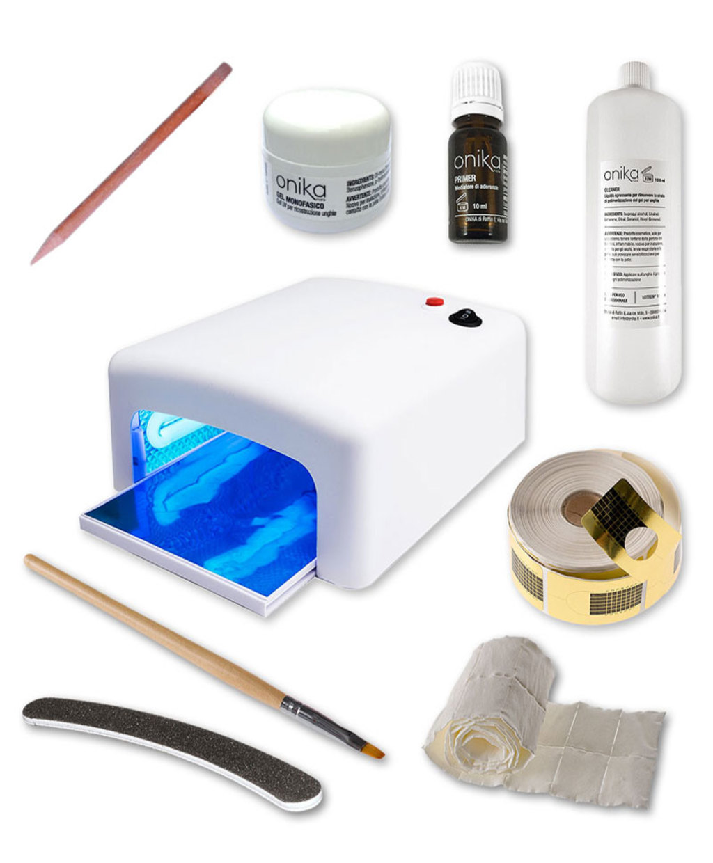 Kit Essential gel Monofasico + Lampada UV 36 watt + Manuale illustrato in PDF