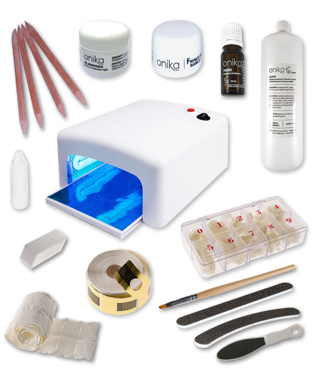 Kit Starter con 2 gel + Lampada UV 36 watt + Manuale