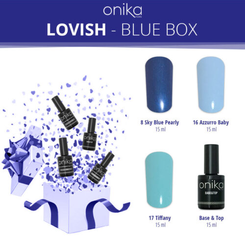 LOVISH - Blue Box:  3 Smalti Semipermanenti + Base&Top