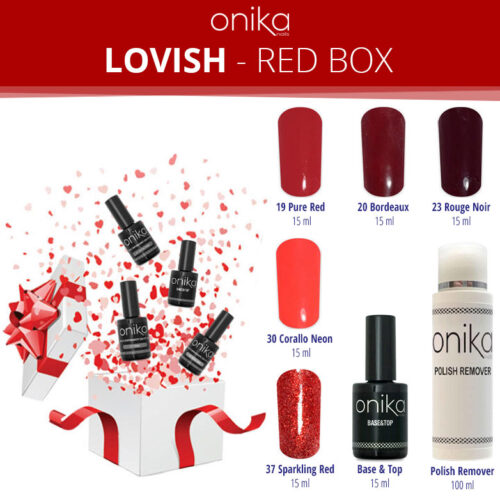 LOVISH - Red Box:  5 Smalti Semipermanenti + Base&Top + Remover