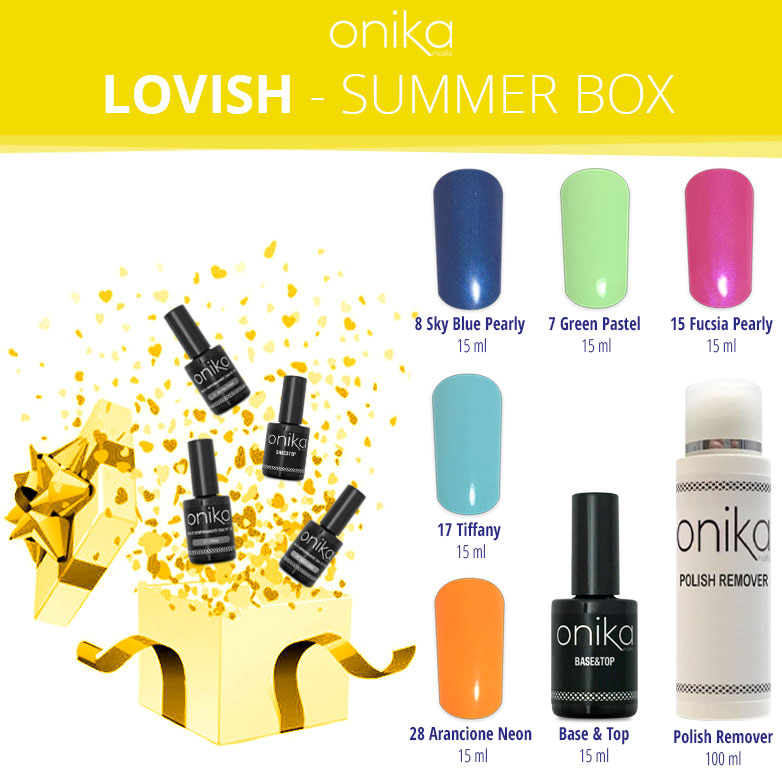 LOVISH - Summer Box:  5 Smalti Semipermanenti + Base&Top + Remover