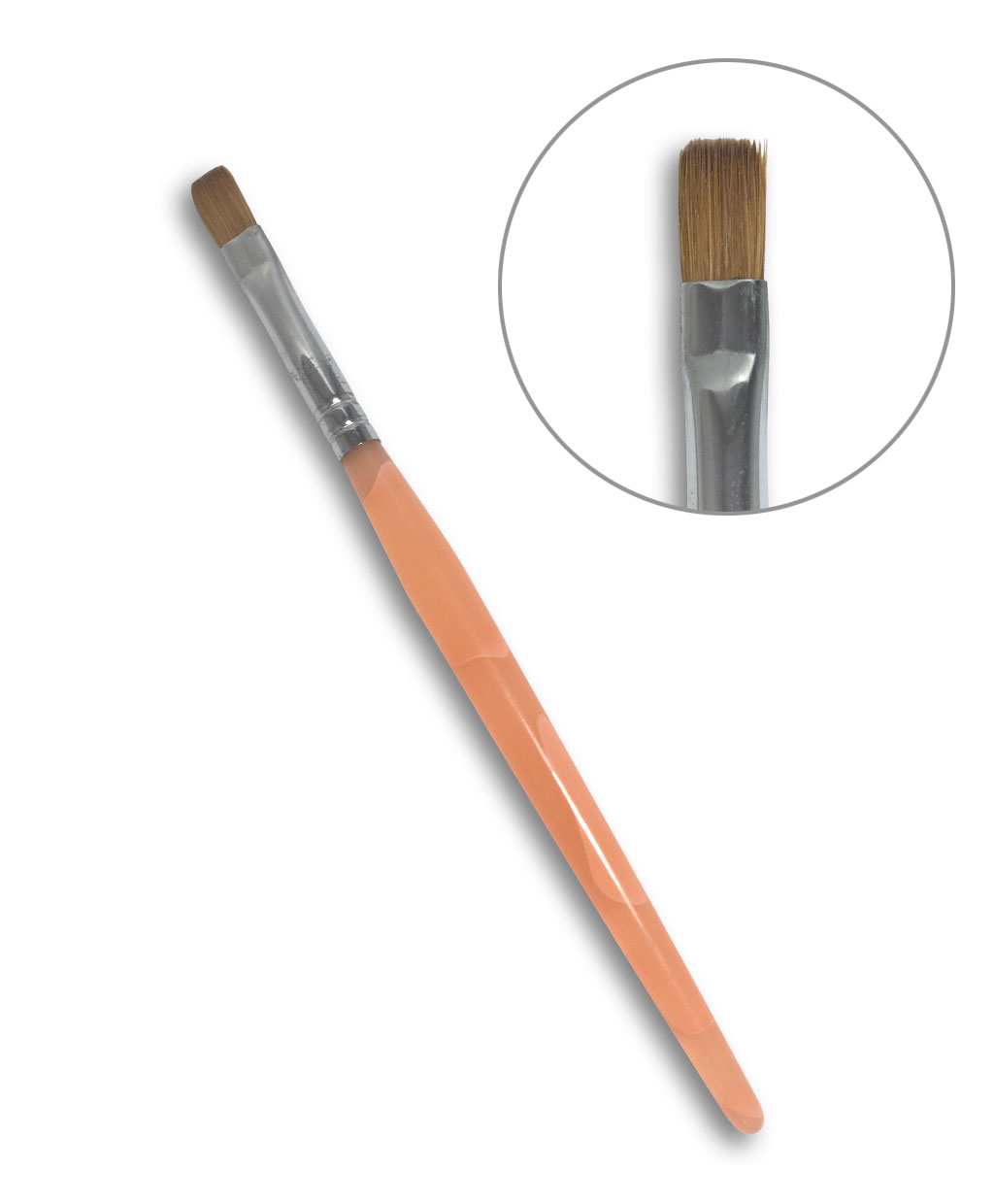 Pennello a Punta Piatta N.8 - Nail Art